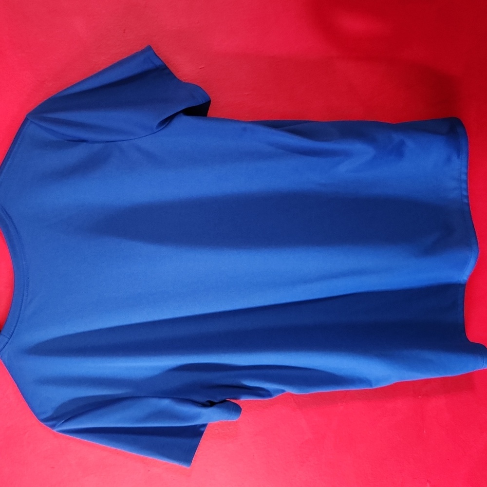 Nike Women's Dri Fit Blue Tee Shirt Size Large - Picture 2 of 3